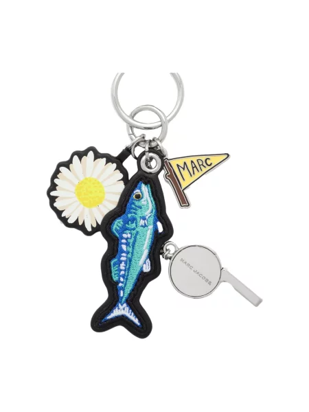 Lniana zawieszka Marc Jacobs niebieska