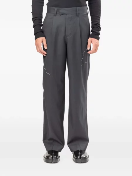 Pantaloni Domrebel de lână gri