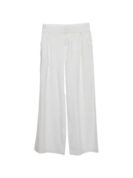 Pantaloni Alice + Olivia alb