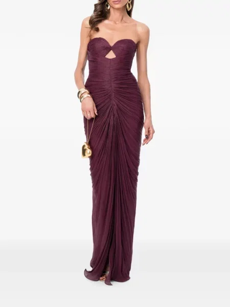 Rochie maxi Ana Radu cu volane violet