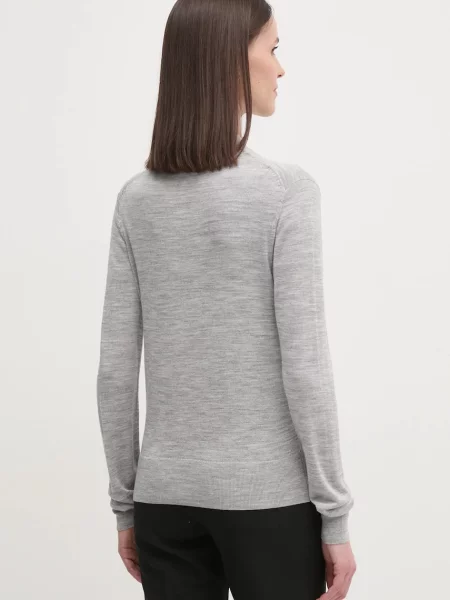 Calvin Klein kardigán gyapjú keverékből szürke