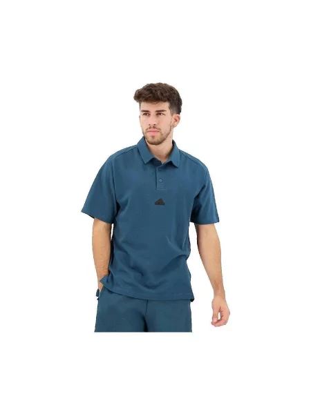 Tricou polo Adidas albastru