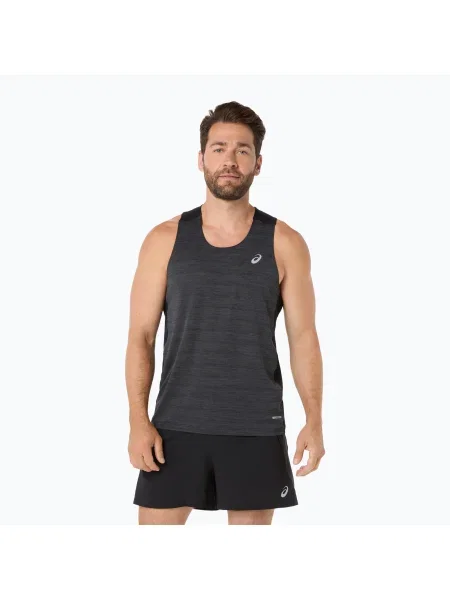Tricou de alergare pentru bărbați ASICS Road Singlet performance black negru