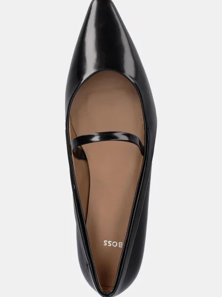 Кожаные балетки Boss черные