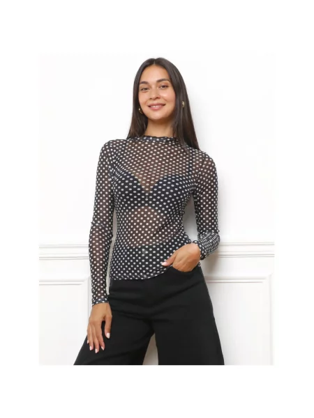 Top La Modeuse negru