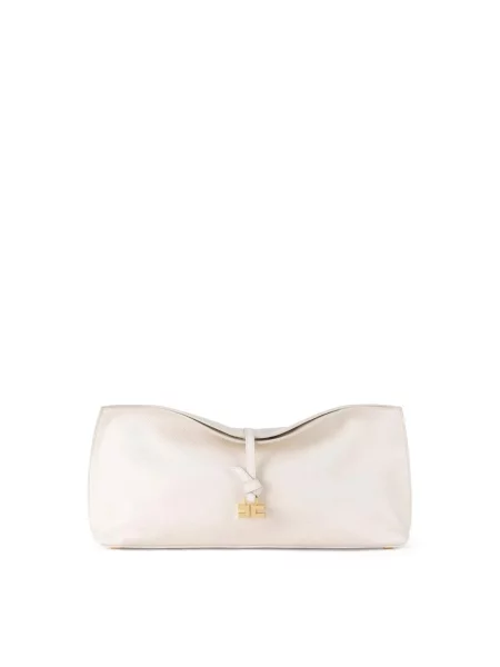 Kopertówka Elisabetta Franchi skórzana beżowa