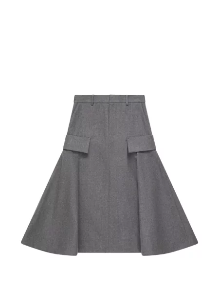 Fustă midi Sacai gri