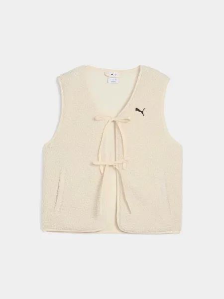 Жилет з утеплювачем PUMA Wardrobe Ess Fleece Gilet комбінований верх білий