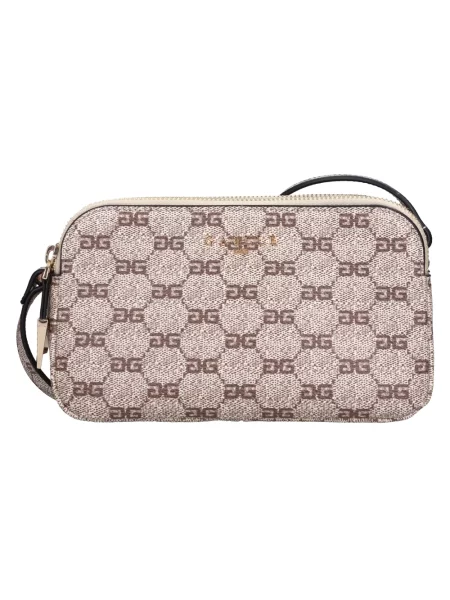Torebka crossbody Gaëlle Paris skórzana beżowa