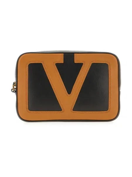 Lniana torba crossbody Valentino Garavani biznesowa