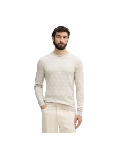 Sweter Guess wełniany beżowy