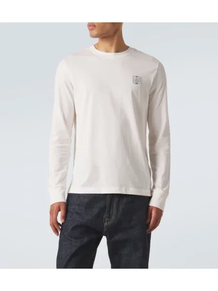 Tricou Moncler din jerseu alb