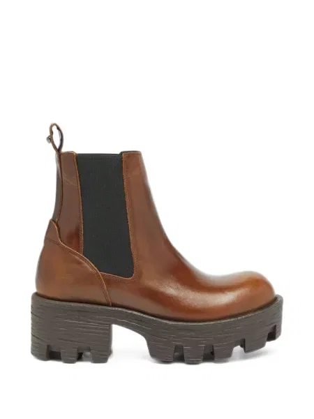 Botine chelsea Diesel din piele maro