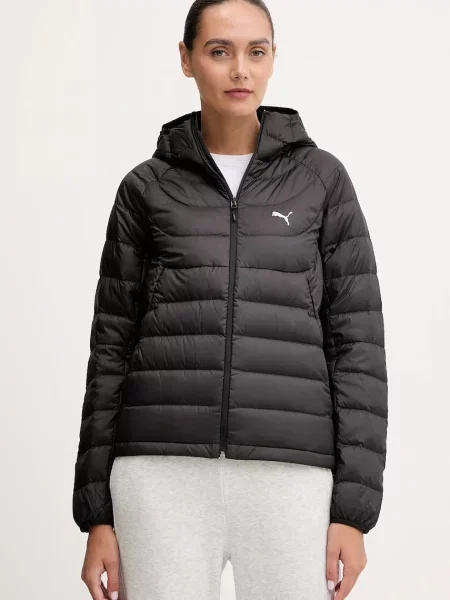 Péřová bunda Puma přechodná černá