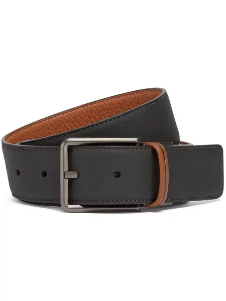 Curea Zegna din piele reversibilă negru