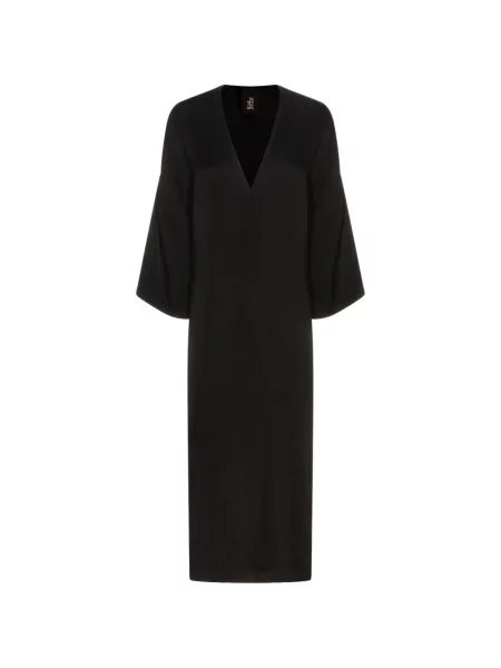 Rochie midi Thom Krom cu decolteu în V de costum negru