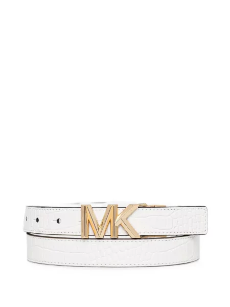 Reversibil bikini Michael Michael Kors cu broderie din piele de căprioară portocaliu