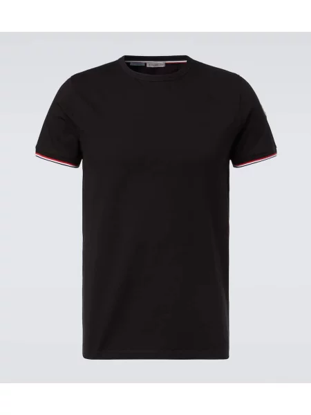 Tricou Moncler din jerseu negru