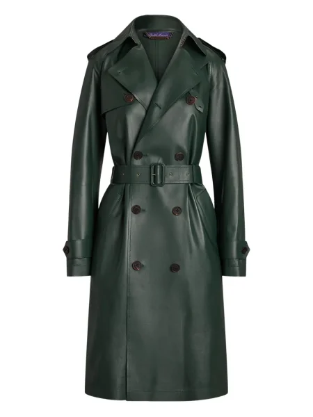 Palton cu două rânduri de nasturi Ralph Lauren Collection cu două rânduri de nasturi verde
