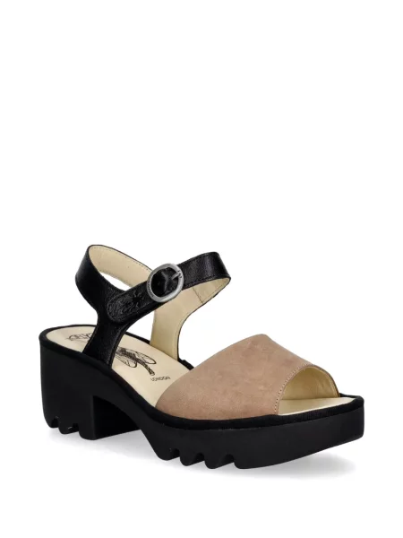 Sandale Fly London cu cataramă negru