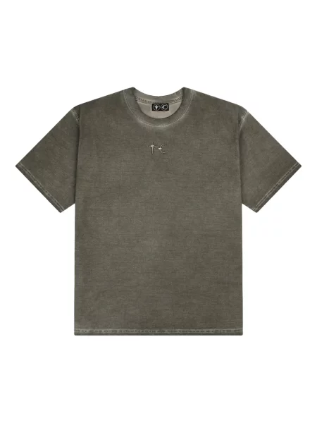 Tricou Thug Club cu autograf gri