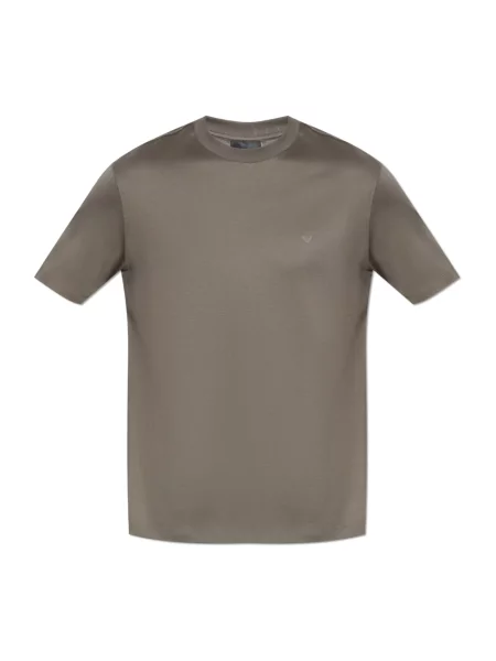 Koszulka Emporio Armani z logo szara