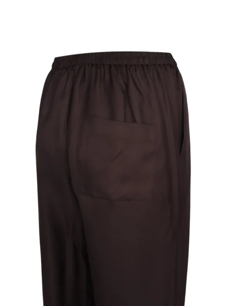 Pantaloni Loulou De Saison de mătase maro