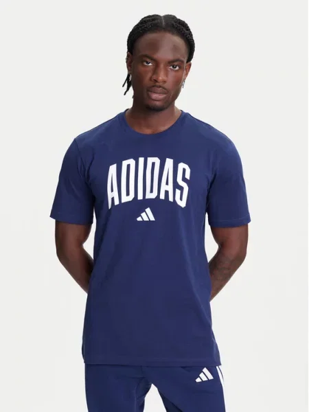 Adidas T-shirt Collegiate Lineage Graphic plava