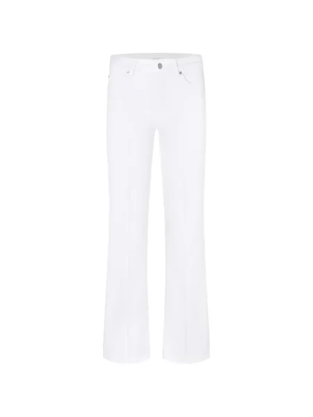 Blugi evazați Cambio evazate alb