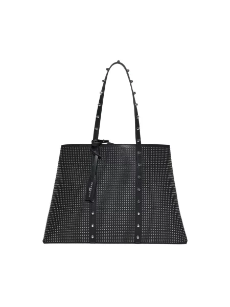 Shopperka John Richmond z ćwiekami czarna