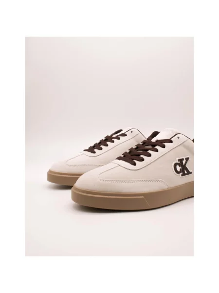 Sneakerși Calvin Klein din piele alb