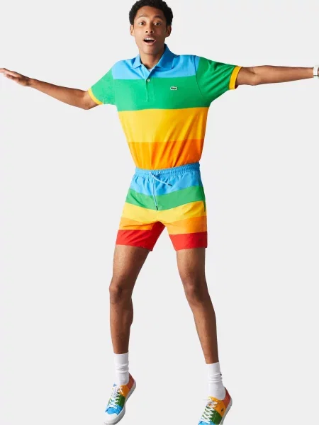 Шорты Lacoste оранжевые