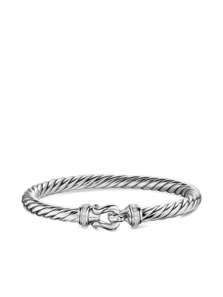 Brăţară David Yurman cu cataramă argintiu