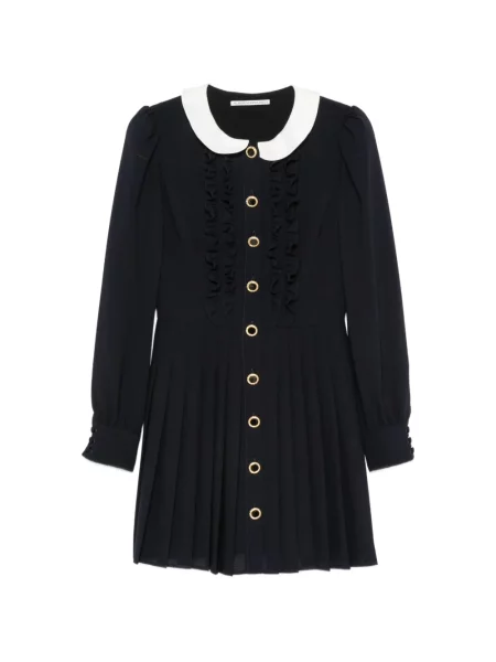 Rochie mini Alessandra Rich cu volane albastru
