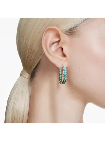 Kolczyki Swarovski zielone