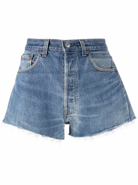 Pantaloni scurți din denim Re/done albastru