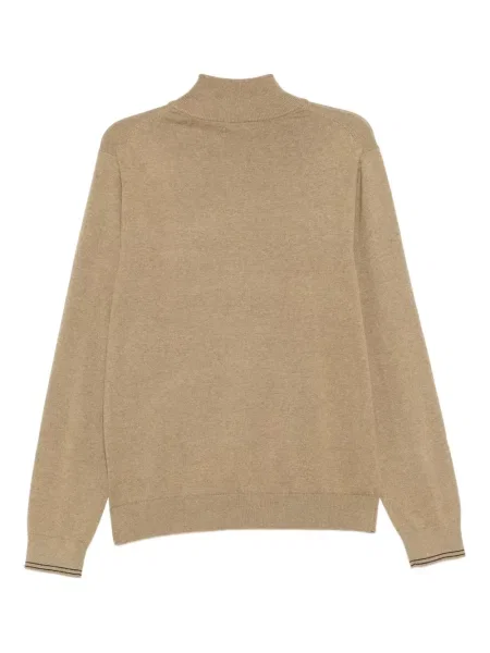 Pulover Ps Paul Smith de jumătate de fermoar maro