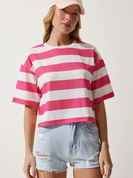 Happiness İstanbul Tricou roz alb