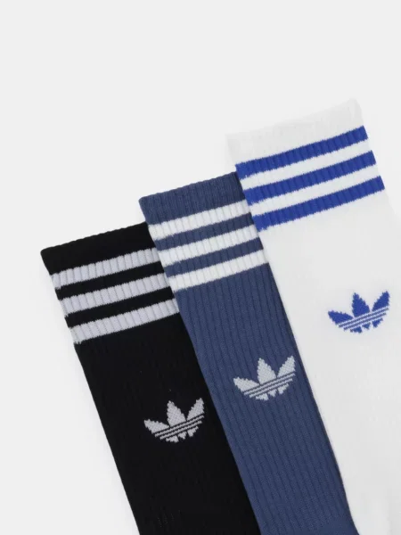 ADIDAS ORIGINALS Ponožky High Crew 3 Pairs / čierna / biela modrá