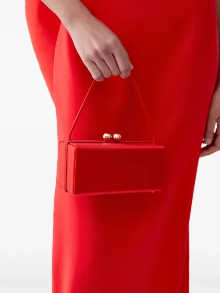 Listová kabelka Carolina Herrera červená