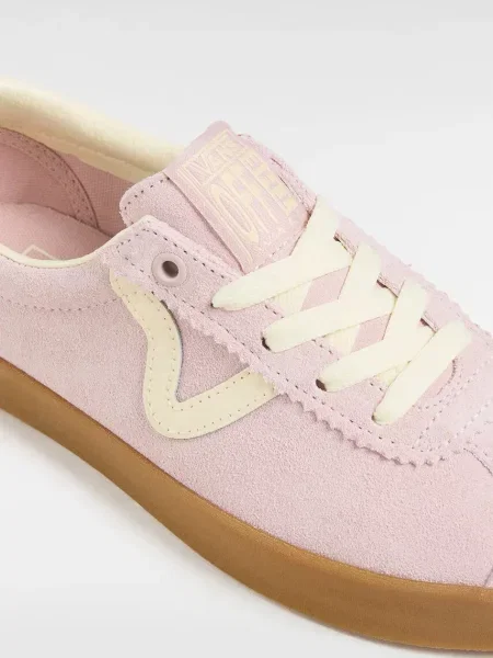 Semišové tenisky Vans Sport Low růžová