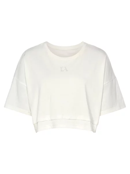 LASCANA Tricou lână alb