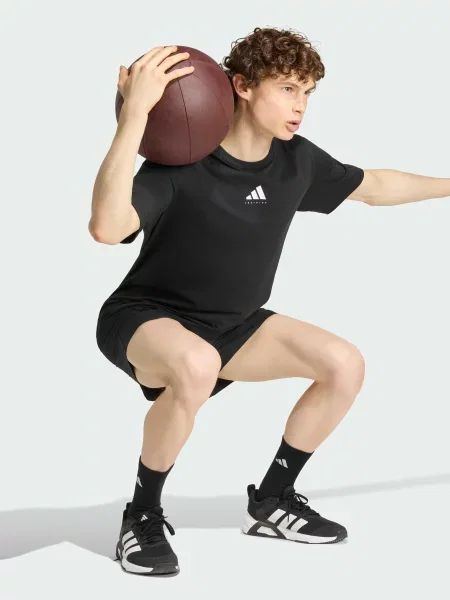 Спортивна футболка adidas Clima комбінований верх чорний