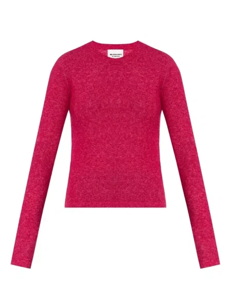 Pulover Marant Etoile cu decolteu rotund roz