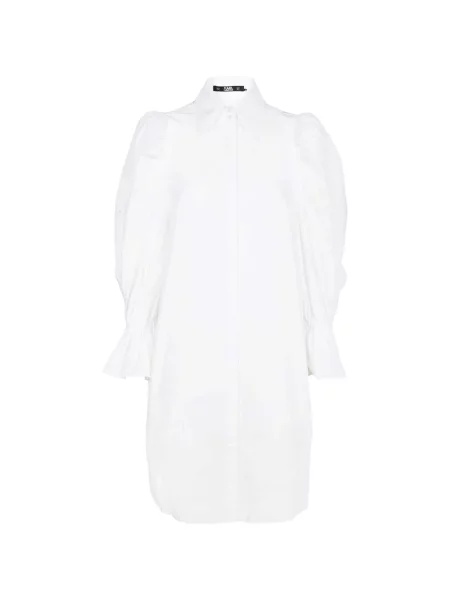 Rochie Karl Lagerfeld cu broderie alb