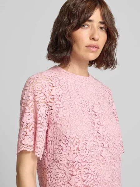 Sukienka koktajlowa o kroju relaxed fit z dodatkiem model Darlene' Joop!