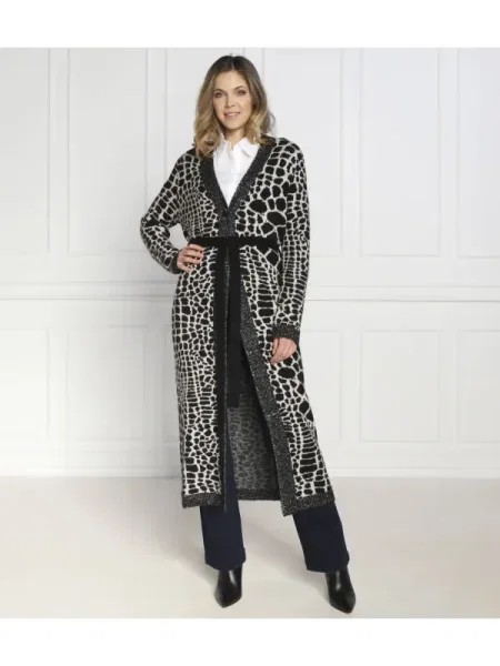 Liu Jo Cardigan cu adaos de lână negru