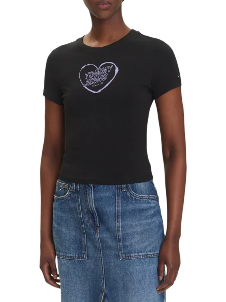 Cropp tricou Tommy Hilfiger Jeans negru