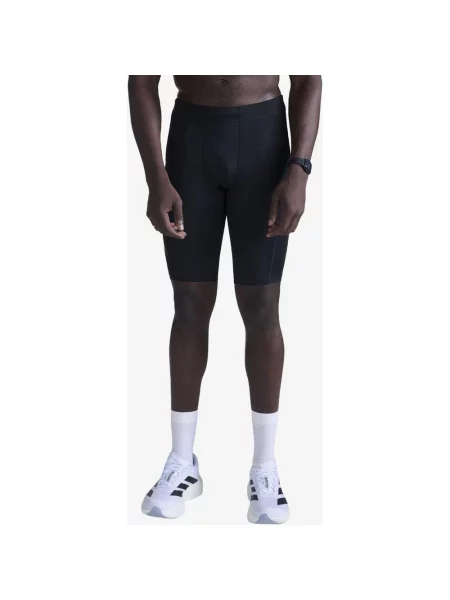 Legginsy krótkie Core Compression błyszczący S czarny