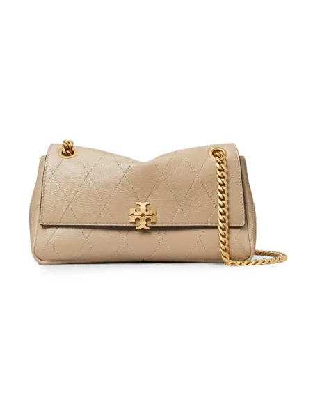 Torebka Tory Burch skórzana beżowa